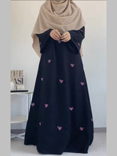 Trendy Bow Maxi Abaya with Beige Scarf